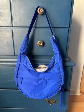 Athleta Bright Blue Crescent Shoulder Bag
